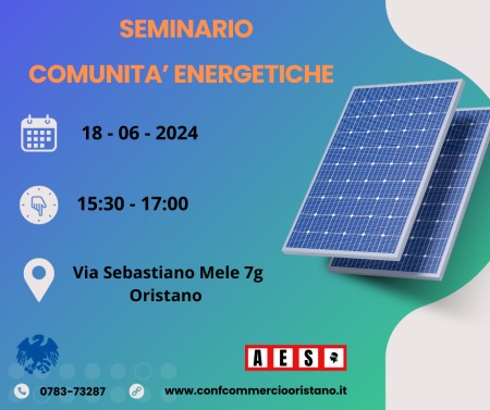 SEMINARIO SULLE COMUNITA&#039; ENERGETICHE