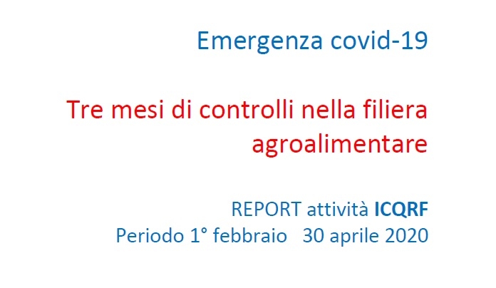 Report controlli alimentari - COVID-19